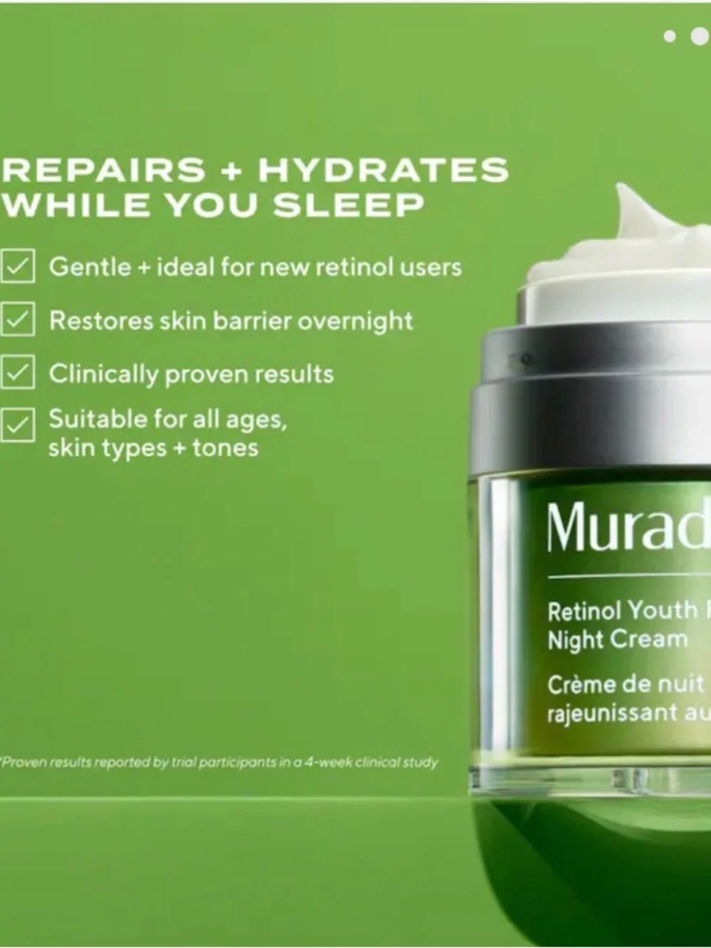 FINAL SALE★NEW★Murad Retinol Youth Renewal Night Cream